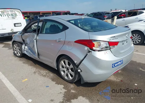 2012 Hyundai Elantra Limited (Ulsan Plant) z USA, uszkodzony, nr VIN KMHDH4AE4CU414063